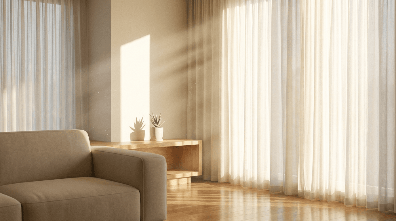 Photo-ready living room after a deep cleaning service